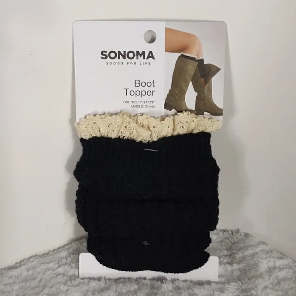 Sonoma Knit & Lace Boot Topper